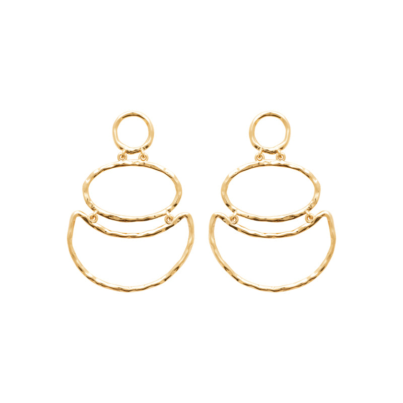 Boucles d'oreilles plaqué or 