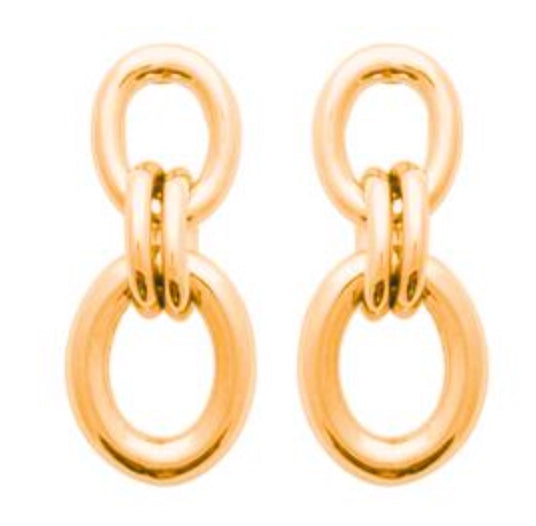 Boucles plaqué or 
