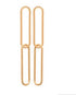 Boucles plaque or 