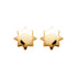 Boucles plaque or 