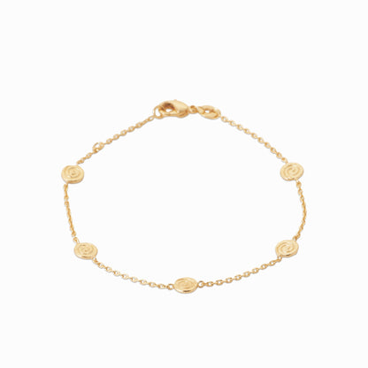 Bracelet plaque or 