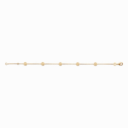 Bracelet plaque or 