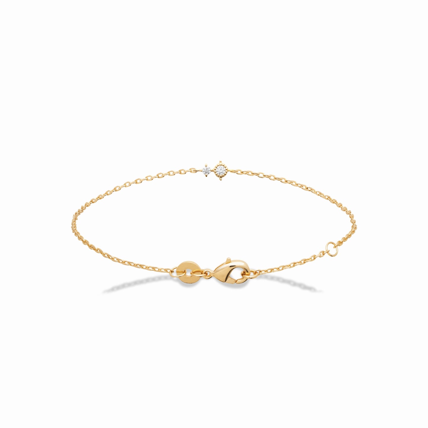Bracelet plaqué or & brillant 