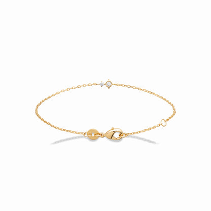 Bracelet plaqué or & brillant 
