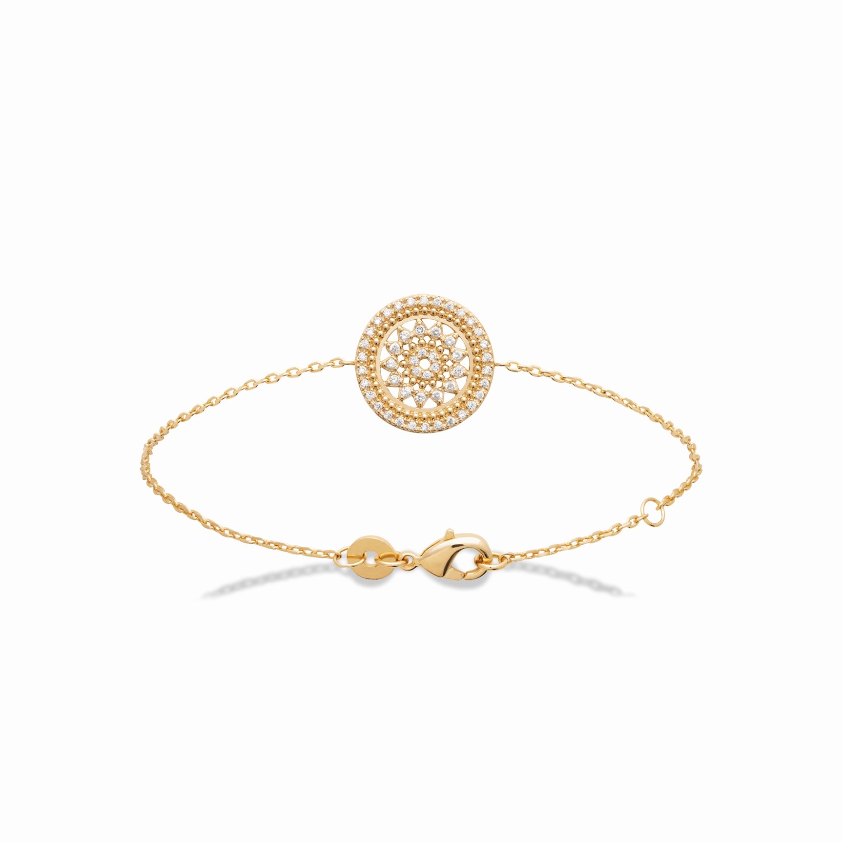 Bracelet plaqué or & brillants 