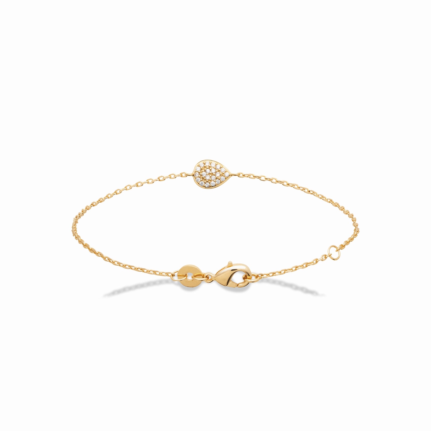 Bracelet plaqué or & brillants 