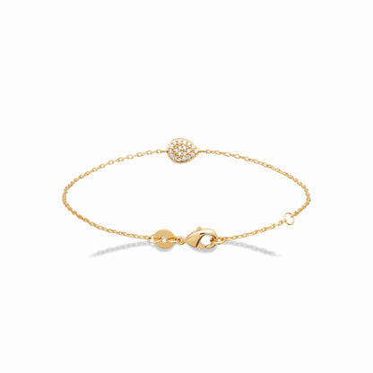 Bracelet plaqué or & brillants 