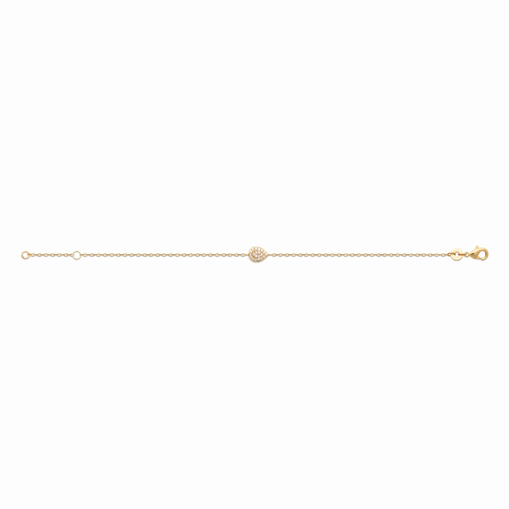 Bracelet plaqué or & brillants 