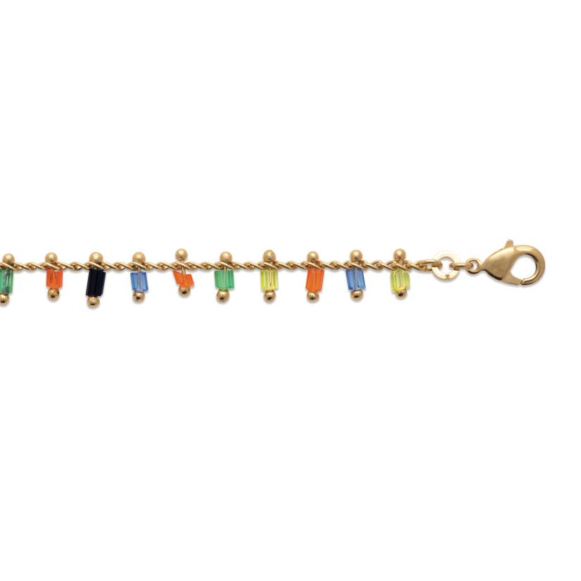 Bracelet plaque or pampilles 