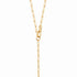 Collier cravate plaqué or 
