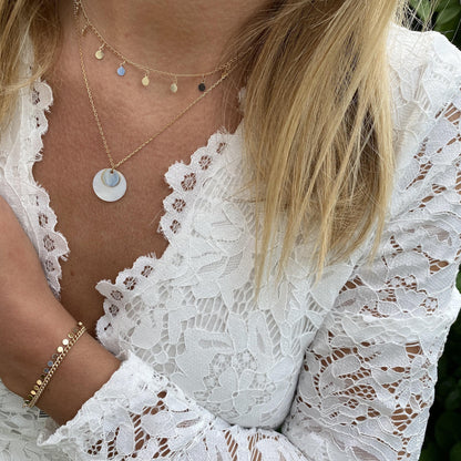 Collier plaque or 