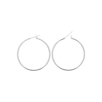 Creoles argent 40 mm