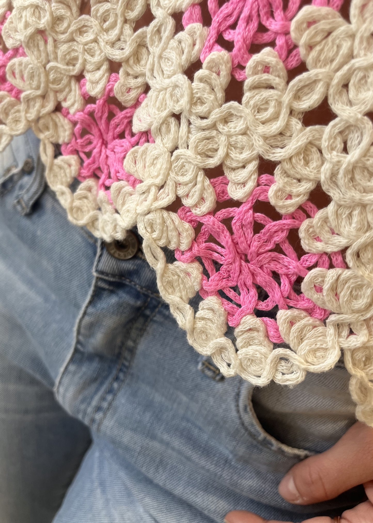 Crop top crochet FRAMBOISE
