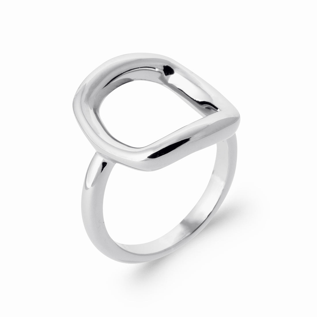 Bague argent carrée 