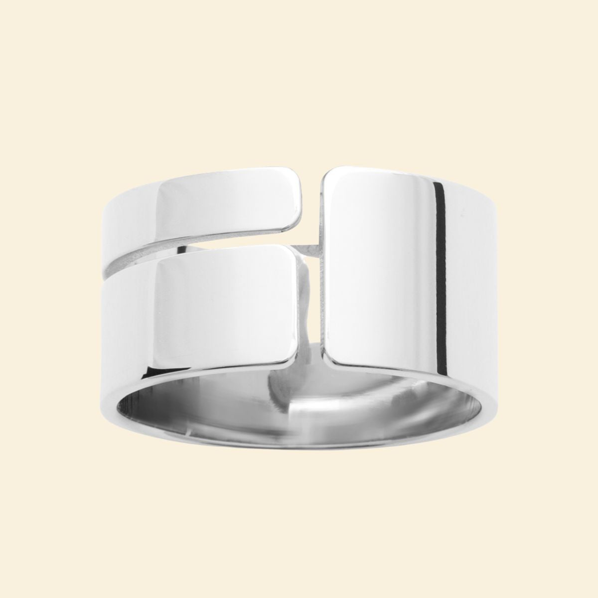 Bague argent design moderne - argent 925 