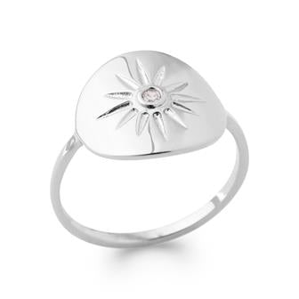 Bague argent rh oz 