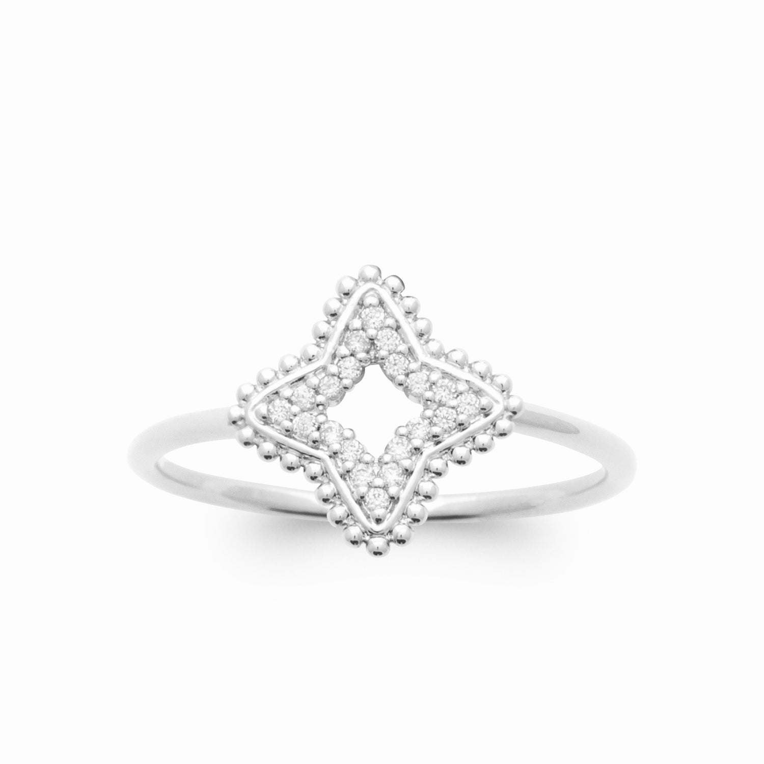Bague argent rhodié 