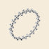 Bague argent rhodié - perles texturées 