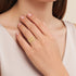 Bague entrelacée – plaqué or 