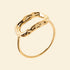 Bague fine plaqué or - brillants 