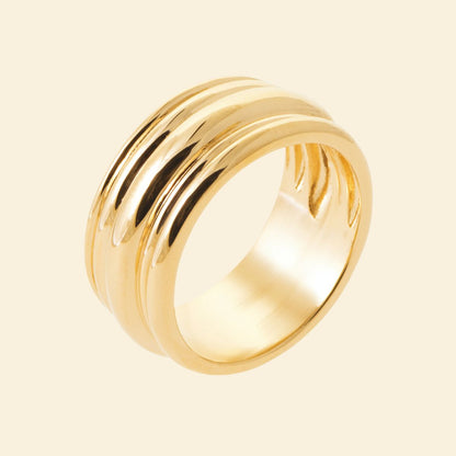 Bague fine plaqué or - brillants 
