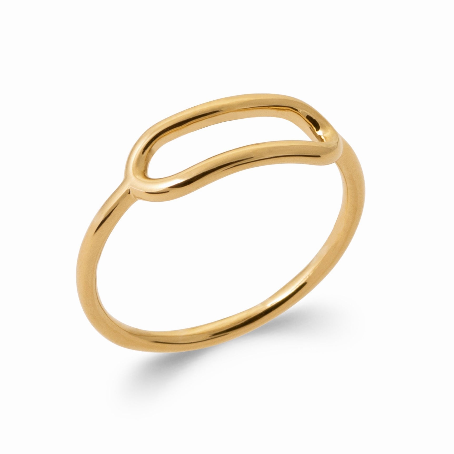 Bague plaqué or – design épuré 