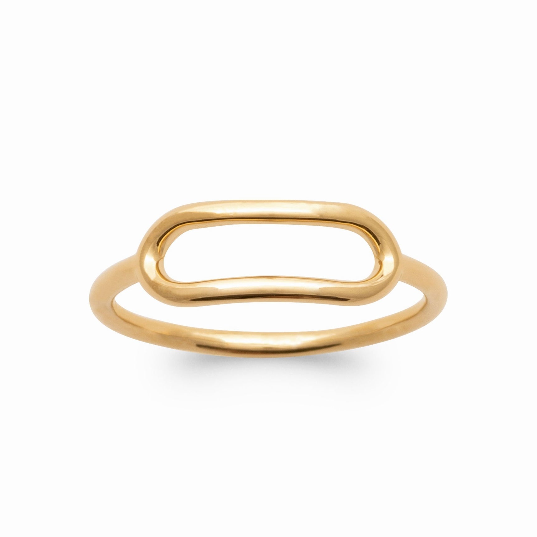Bague plaqué or – design épuré 