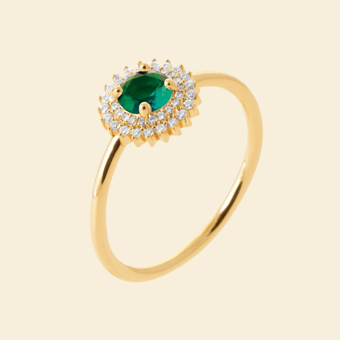 Bague plaqué or Marguerite 