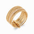 Bague semainier plaqué or & brillants 