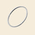 Bague torsadée argent rhodié 