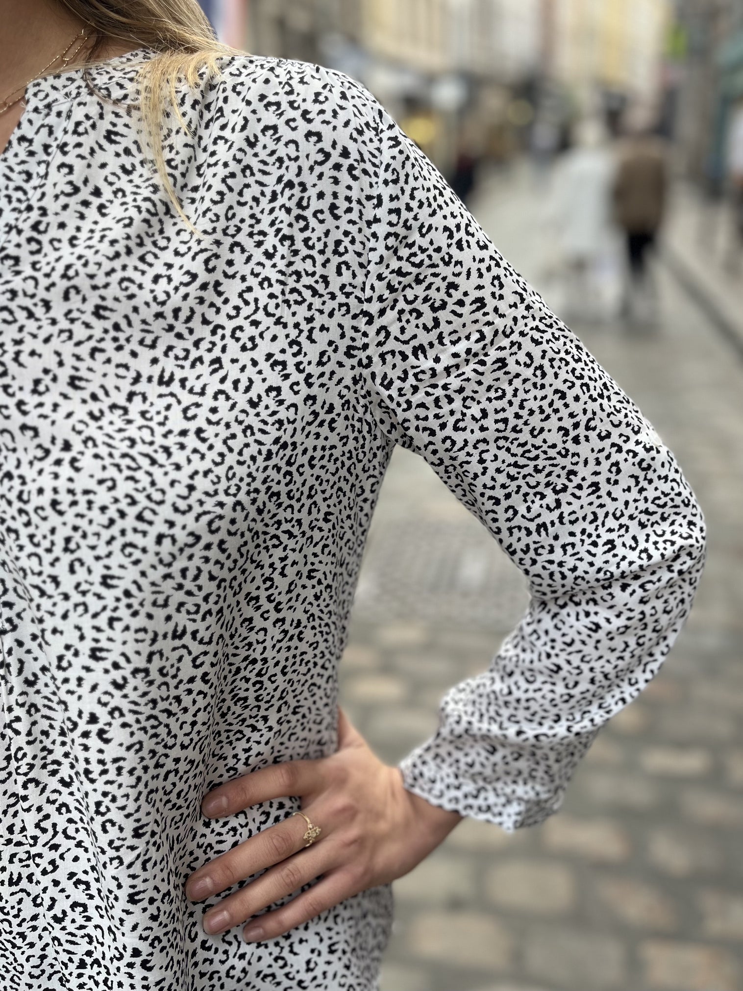 Blouse imprimée BLANC IMP