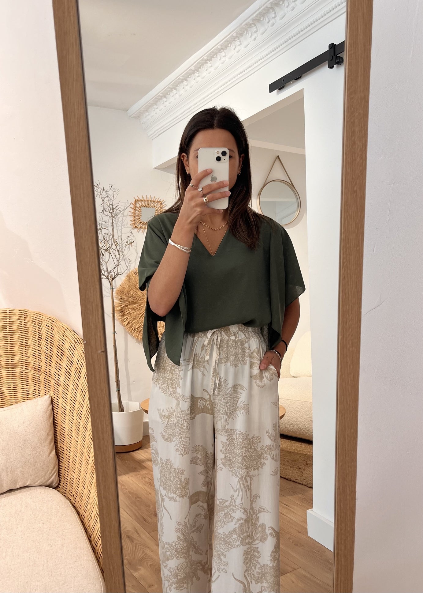 Blouse manches courtes tina KAKI
