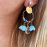 Boucles acier doré Bali petit modèle BLANC
