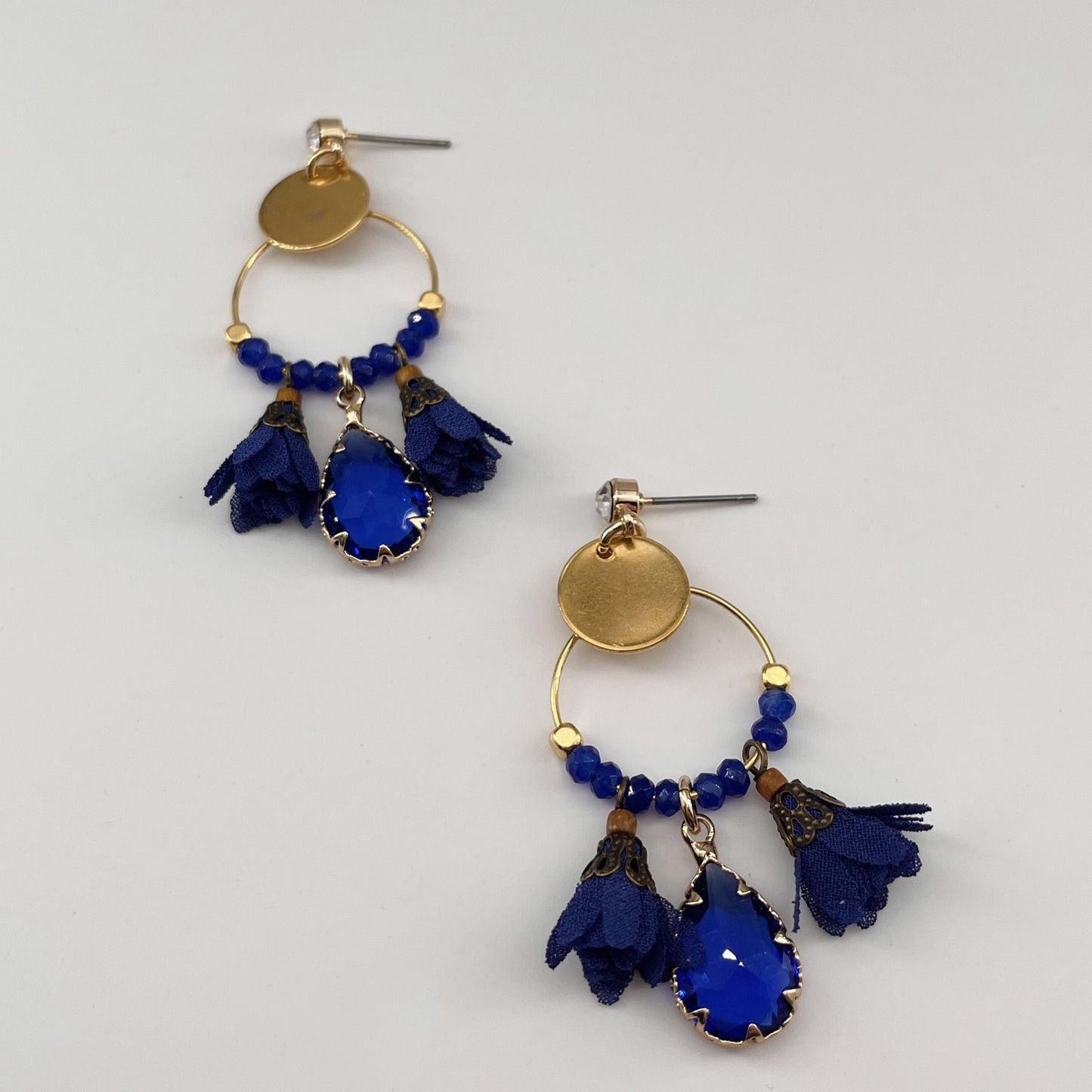 Boucles acier doré Bali petit modèle MONTANA