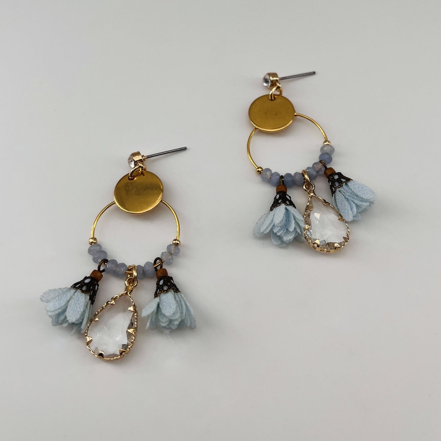 Boucles acier doré Bali petit modèle SAPIN