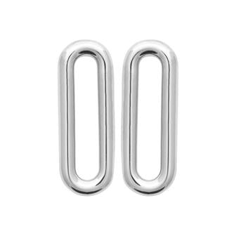 Boucles argent rhodié 