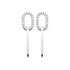 Boucles argent rhodié & brillants 