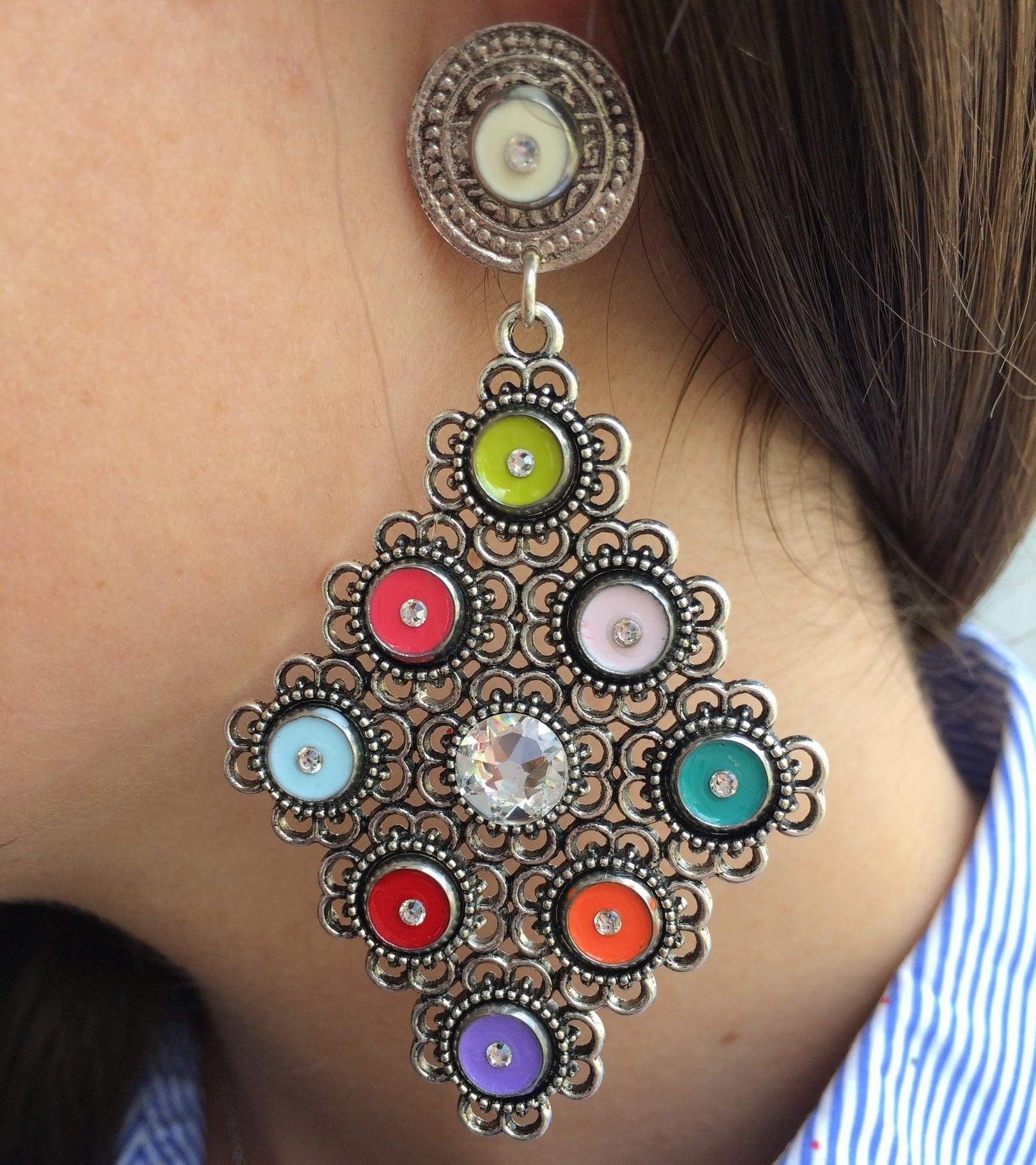 Boucles argenté grands modèles Lipari MULTI ETE