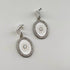Boucles argentées petit modèle Paula BLANC
