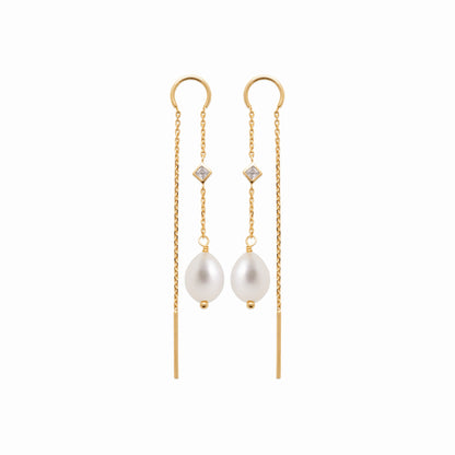 Boucles chaînes et perles 
