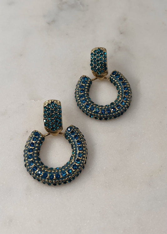 Boucles d'oreilles gala BLEU