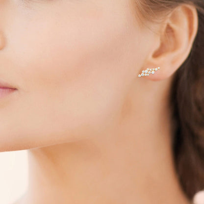Boucles d'oreilles grimpantes - plaqué or 