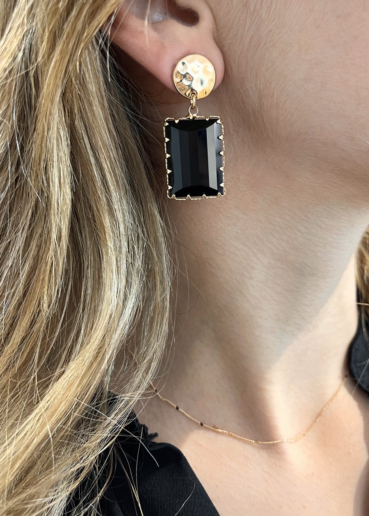 Boucles d'oreilles lucile NOIR