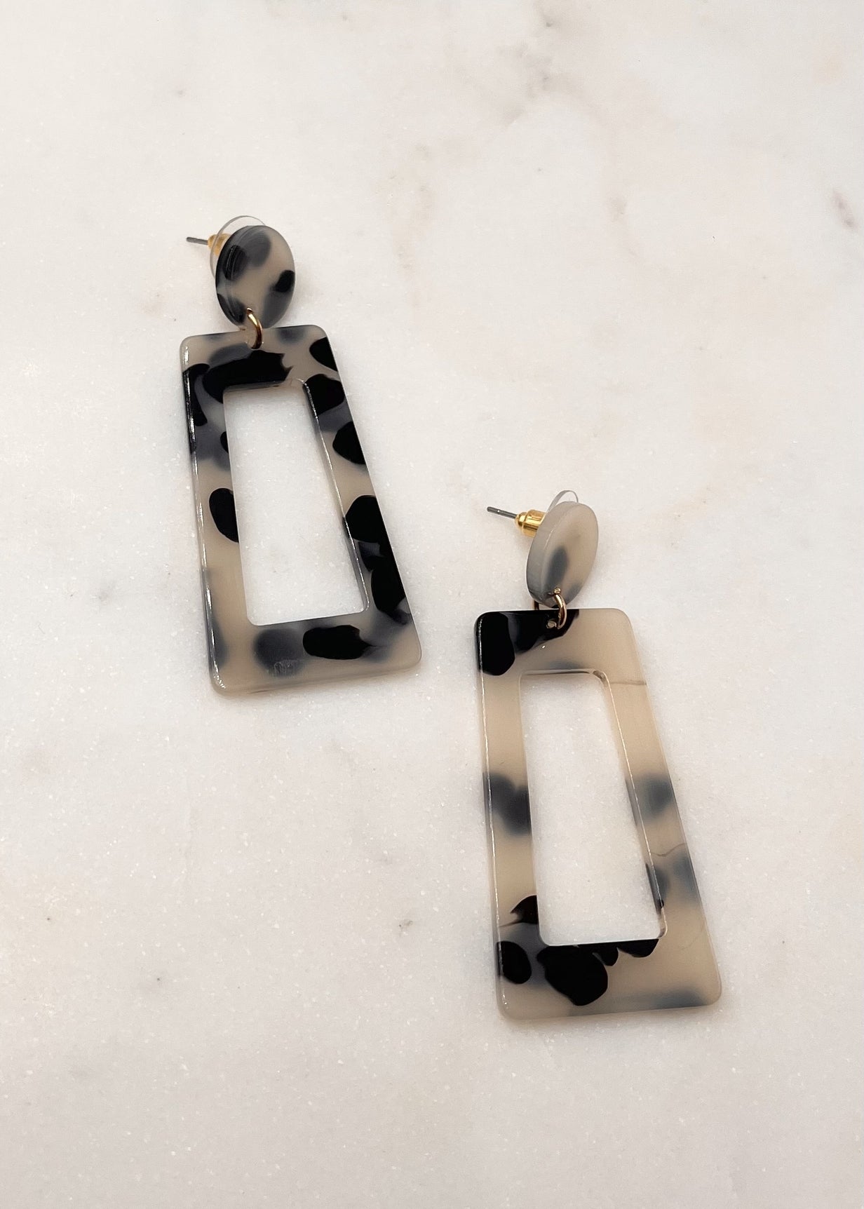 Boucles d'oreilles patricia ECAILLE TAUPE