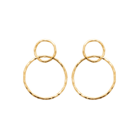 Boucles d'oreilles plaqué or 