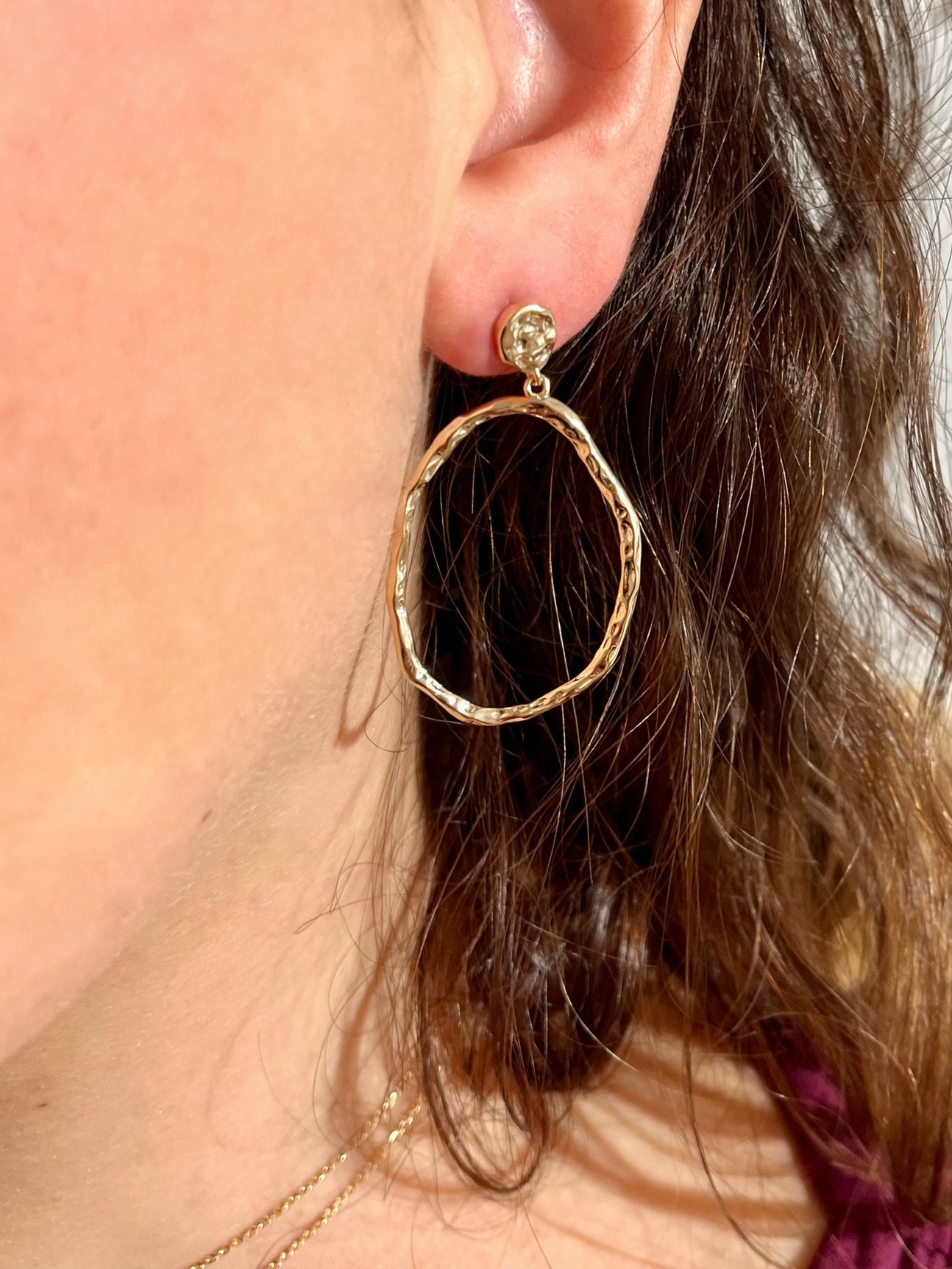Boucles d'oreilles plaqué or 