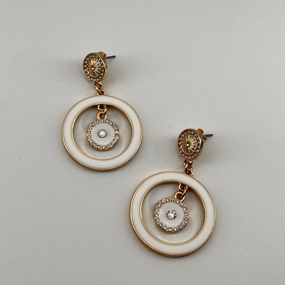 Boucles dorées Inesse BLANC