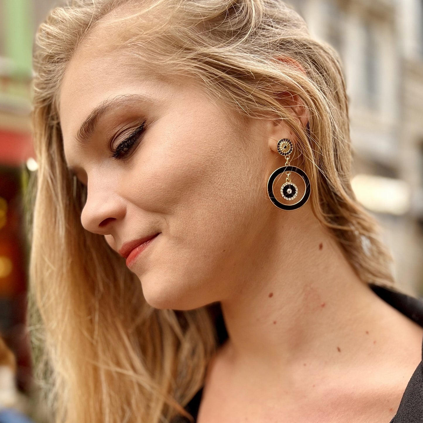 Boucles dorées Inesse NOIR
