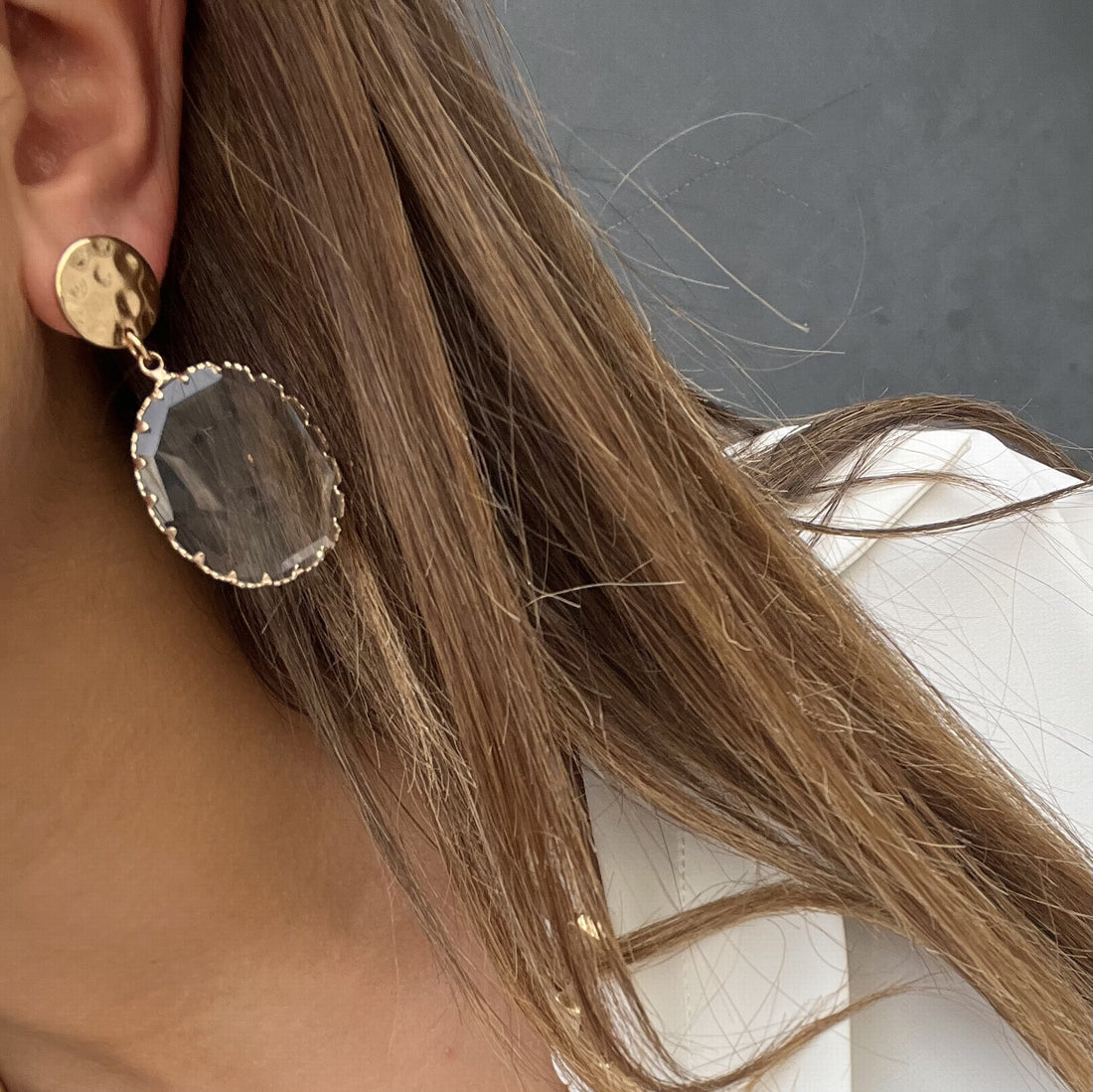 Boucles dorées Lucie CRISTAL