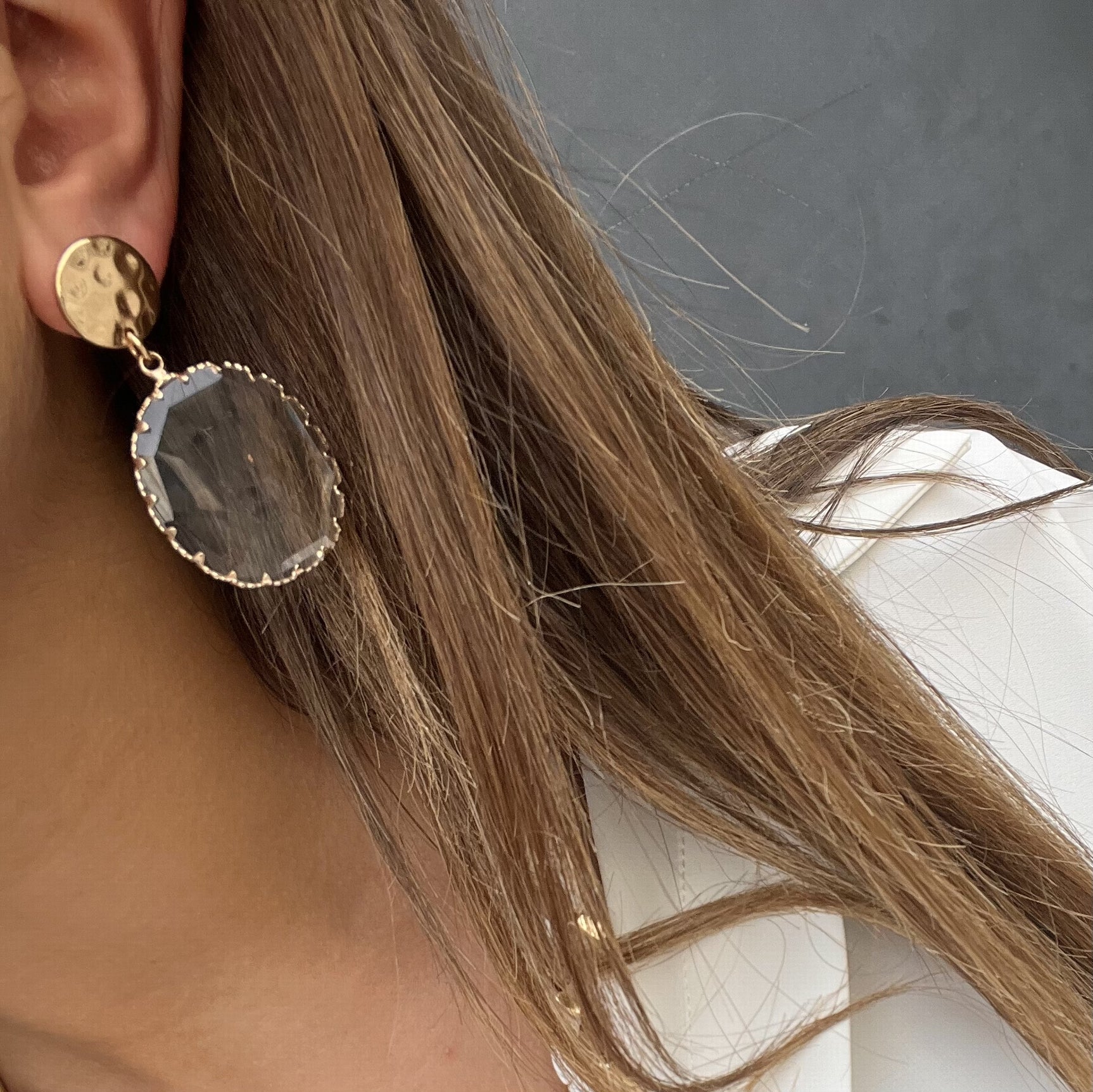 Boucles dorées Lucie CRISTAL